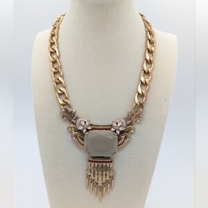 J. Crew Rhinestone and Enamel Statement Necklace